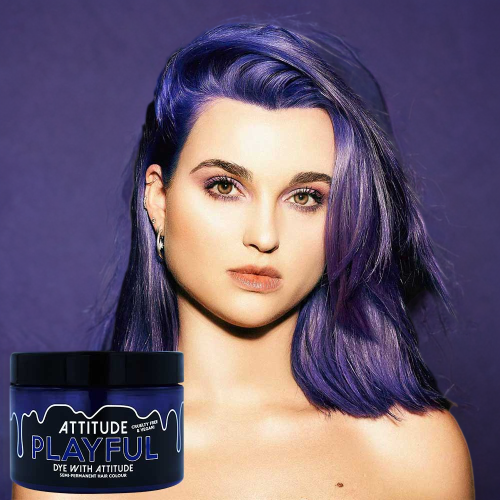 Attitude Hair Dye - Playful Semi permanente haarverf - Paars/Blauw